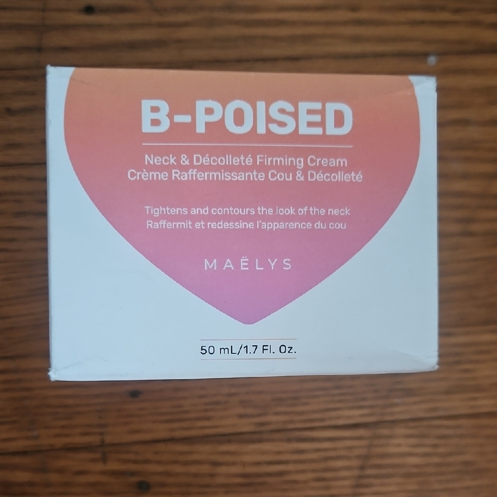 MAËLYS B-POISED Neck & Décolleté Firming Cream - Pink and White